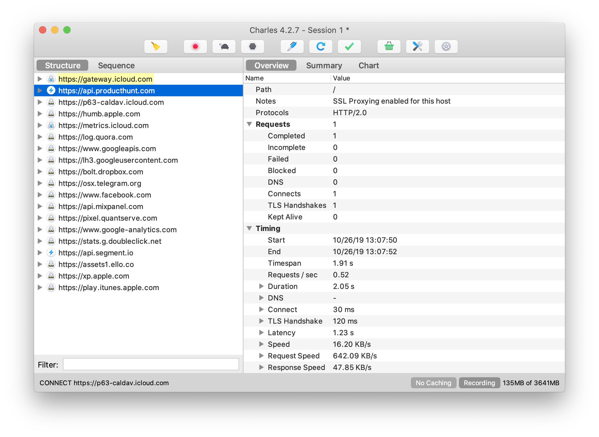 Comparison of Charles Proxy, Fiddler, Wireshark and Proxyman