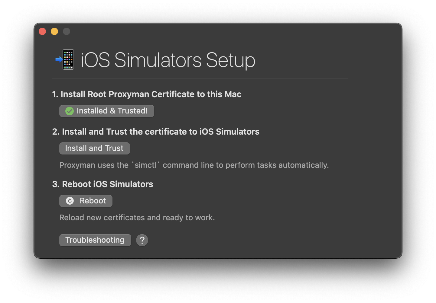 Install Certificate for iOS Simulators
