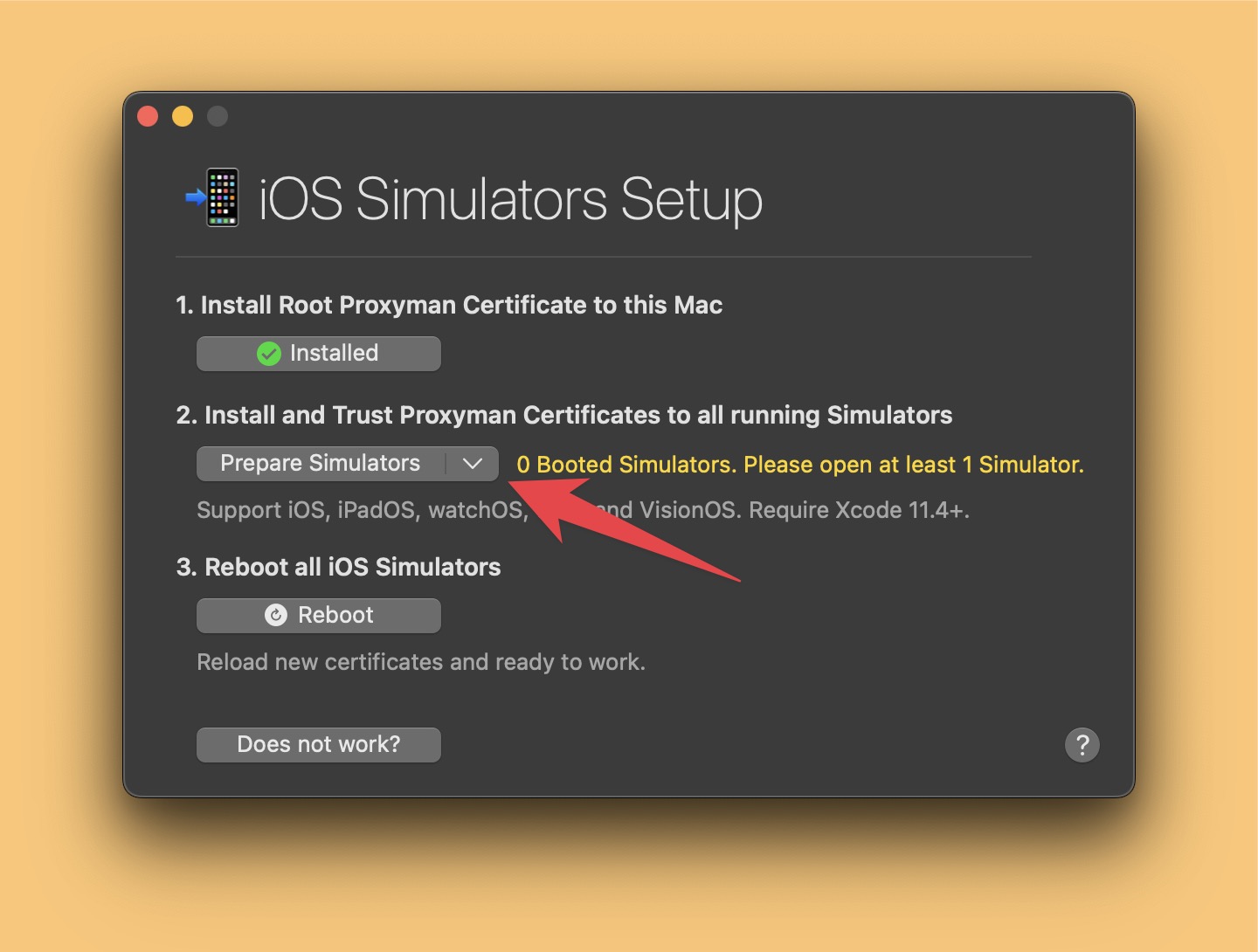 Install certificate to iOS Simulator