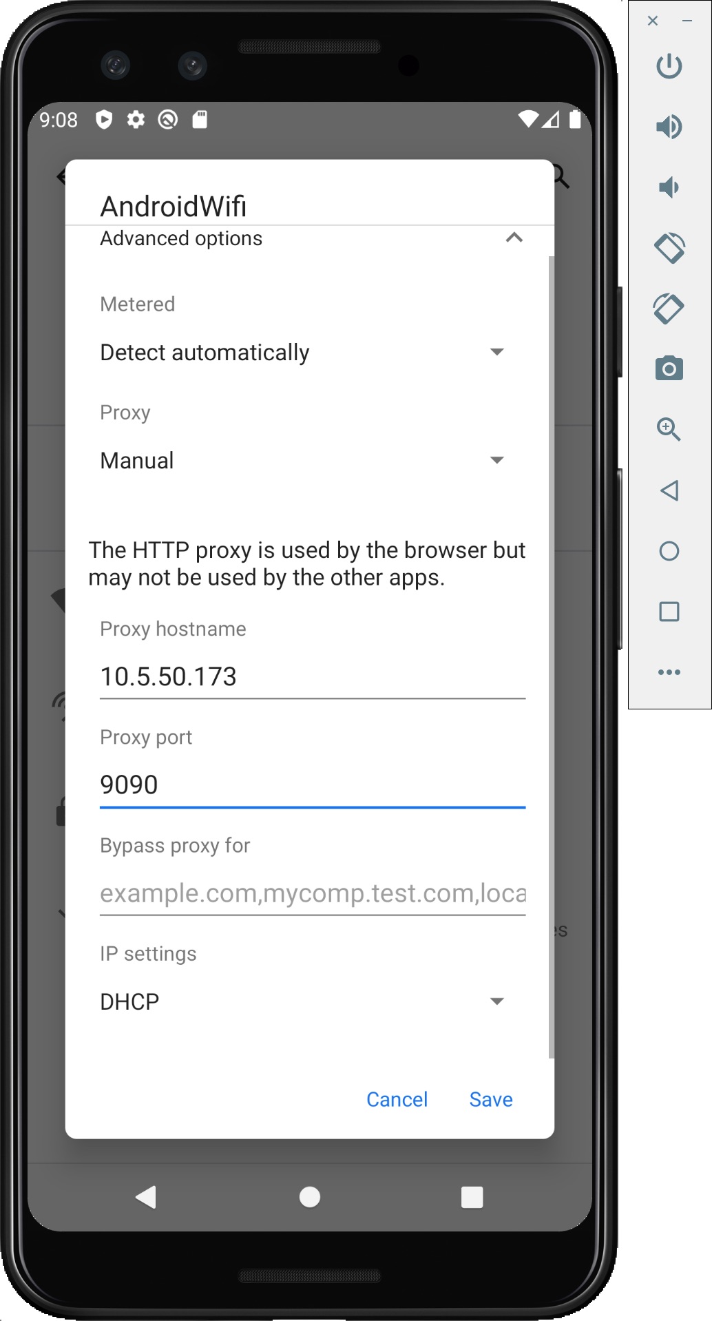 Config the same IP with Proxyman